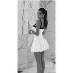 ZARA White and Black Mini bubble Dress Photo 1