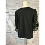 Banana Republic  Shirt Embroidered Sleeve Puff Sleeves Medium Photo 3