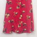 ZARA  Dress Red Floral Off Shoulder Size S Cocktail Beach Festival Boho Y2K Photo 5