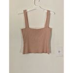 Pink Lily beige cropped tank top Photo 1