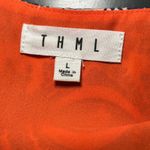 THML Luceea Stitch Fix Size Large Blue Orange Paisley Sleeveless Shift Dress Photo 4