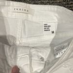 Eunina White Denim  Lulú high rise cut off shortie size Medium Photo 1