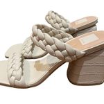 Dolce Vita Natie Woven Heeled Sandals Ivory White Size 10 Photo 2