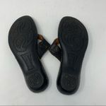 Born Black Leather Keyhole Cutout Thong Sandal 7 Photo 5