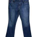 American Eagle Curvy Skinny Kick High Waisted Jeans Sz 12 SHORT Dark Wash Photo 2