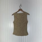 Rampage Beige Lace Overlay Sleeveless Top Y2K Vintage V-Neck Floral Mesh M Photo 1