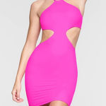 SKIMS NWT  Fits Everybody Halter Dress in Neon Pink Photo 1
