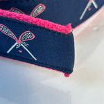 Eliza B Navy Pink Lacrosse Crossed Sticks Belt Size M Preppy Y2k Blue Size M Photo 8