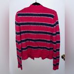 Marni Designer Striped Red/ Pink and Purple Women's Sweater Red Photo 3