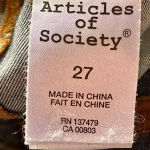 Articles of Society Sarah loma vista low rise skinny grunge biker moto boho 27 Photo 9