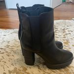Charles David  Black Platform Booties Photo 3