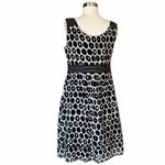 Gerard Darel Cotton Silk Dress Sleeveless Polka Dot Italy Designer Pockets FR 44 Photo 1