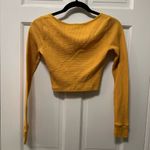 TNA Waffle Scoopneck Long‎ Sleeve Yellow Size XS Photo 3