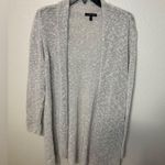 Eileen Fisher  Linen Blend Long Cardigan Womens Size L Oatmeal Ivory Photo 0