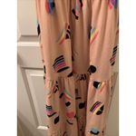 Take Pride Women's Pink Spaghetti Strap Tank Dress Flag Geometric Size XS Photo 5