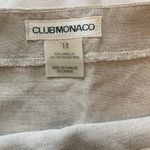 Club Monaco  Cream Ivory Linen Front Wrap Skirt Sz 10 Photo 3