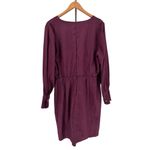 Julia Jordan  Long Sleeve Wrap Neck Short Dress in Cabernet size 16 NWT Photo 10