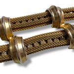 Vintage Hobe Victorian Style Bracelet Gold Mesh Rhinestone Statement Jewelry Photo 9