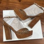 Veronica Beard  Tan Platform Heels Photo 1