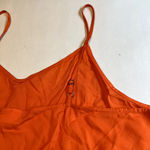 Abound  Womens Orange Cami‎ Top Ruffle Hem Button Front Sleeveless 1X Photo 9