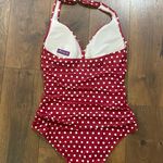 Adore Me Halter One Piece Red Polka Dot Swimsuit NEW with Tags size 1X Photo 2