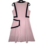 Misslook‎ Pink Shift Dress size 10 Wrap Lined MIDI Business Retro Photo 5