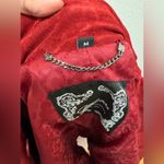 Guess Y2K vintage red suede leather jacket size medium rare!! Photo 10