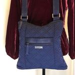 Vera Bradley Navy Blue Quilted Convertible Crossbody Shoulderbag Photo 0