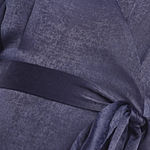 Lulus Wrapped Up In Love Navy Blue Satin Faux-Wrap Midi Dress  Photo 4