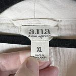 a.n.a Beige Slub Cotton Long Sleeve Pockets Lightweight Casual Blazer XL NWOT Photo 5