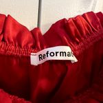 Reformation Plumeria Silk Midi Dress Cherry Red 100% Silk Size XL NWOT Photo 5