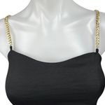 EXPRESS  Women's Black Sleeveless Chain Strap Cami Camisole Crop Tank Top Size XS Photo 2