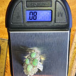 Matrix Turquoise Sterling Silver Ring Size 7 Blue Photo 8