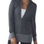 Lululemon Daily Practice Herringbone Slate Black Gray Light Hoodie Photo 1