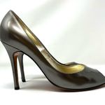 LUCIANO PADOVAN bronze peep toe heels, made in Italy, size 40 Photo 4