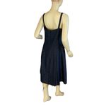 Talbots BLACK SILK WITH WHITE POLKA DOTS SPAGHETTI STRAP PARTY DRESS (8) Photo 4