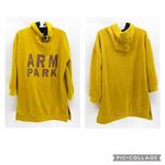 Shein heavy longline velvet hoodie ARM PARK golden mustard colored Gold Size XL Photo 1