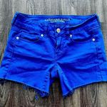American Eagle Women’s  Bright Blue Shorts - Size 4 Photo 0