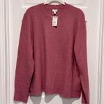 J.Crew Factory NWT Crewneck Sweater Extra-Soft Yarn XXL Heather Peony Pink Photo 1