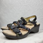 Alegria Sarah Oh Snap Sandals Womens 39 / 8.5 Glitter Sparkle Metallic Leather Photo 4