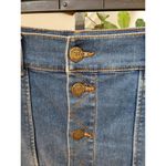 Loft Women's Denim Blue Cotton & Polyester Pull on A-Line Jeans Skirt Size 27/4 Photo 1