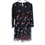 JessaKae Floral & Butterfly Embroidered Dress Black Size M Photo 6