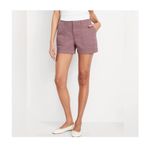 Old Navy  High Rise OG Chino Shorts Size Medium - Purple Photo 1