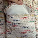 Pearl by Lela Rose Rainbow Multicolor Tweed Double Breasted Blazer Jacket 10 Photo 5