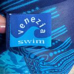 Venezia Scarf Sarong‎ Coverup in Blue Green Sea Themed Print Lightweight 62x43 Size undefined Photo 3