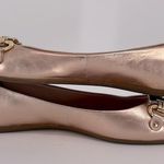 Kate Spade Pink Leather Phoebe Flats Light Blush Pink with Gold Buckle Photo 12