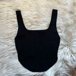 Aritzia  Sculpt Knit Bustier Tank In Black Photo 5