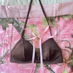 Meshki brown vintage victoria’s secret padded bikini top halter neck Photo 0