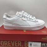 Puma Court Sneaker, White, Women's Casual Low Top Leather Shoes Size 9 Photo 8