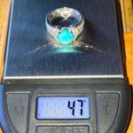 Sleeping Beauty Turquoise Tanzanite Sterling Silver Ring Size 7 Photo 9